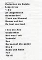 DENK - Originalsetliste